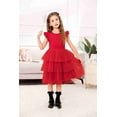 thumbnail image 5 of Arshiner Toddler Tutu Dress Girls Fluffy Summer Dresses Casual Black Funeral Tulle Sundress for Kids 6-7 Years, 5 of 8