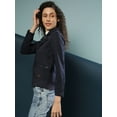 thumbnail image 2 of Women Solid Stylish Casual Jacket, 2 of 7