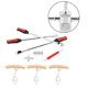 thumbnail image 3 of 14.5inch Motorcycle Tire Wheel Changing Spoons Lever Iron Rim Protector Valve Tool Kit, 3 of 3