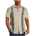 thumbnail image 2 of Jjayotai Mens George Tee Shirts, Men's Casual Short Sleeve Shirt, Vintage Bowling Shirt, Cuba Beach Summer Button Up Shirt, Graphic Tees for Men, 2 of 6