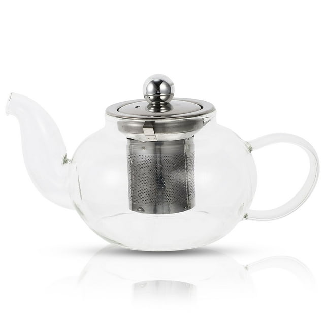 Glass Teapot Portable Tea Kettle Transparent Teapot Glass Teapot with Infuser for Home