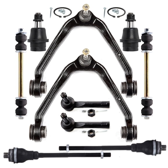 ECCPP 10PCS Front Suspension Kit for 2002-2006 for Cadillac Escalade EXT 2002-2006 for Cadillac Escalade Upper Control Arm and Ball Joint Sway Bar End Link Outer Tie Rod End
