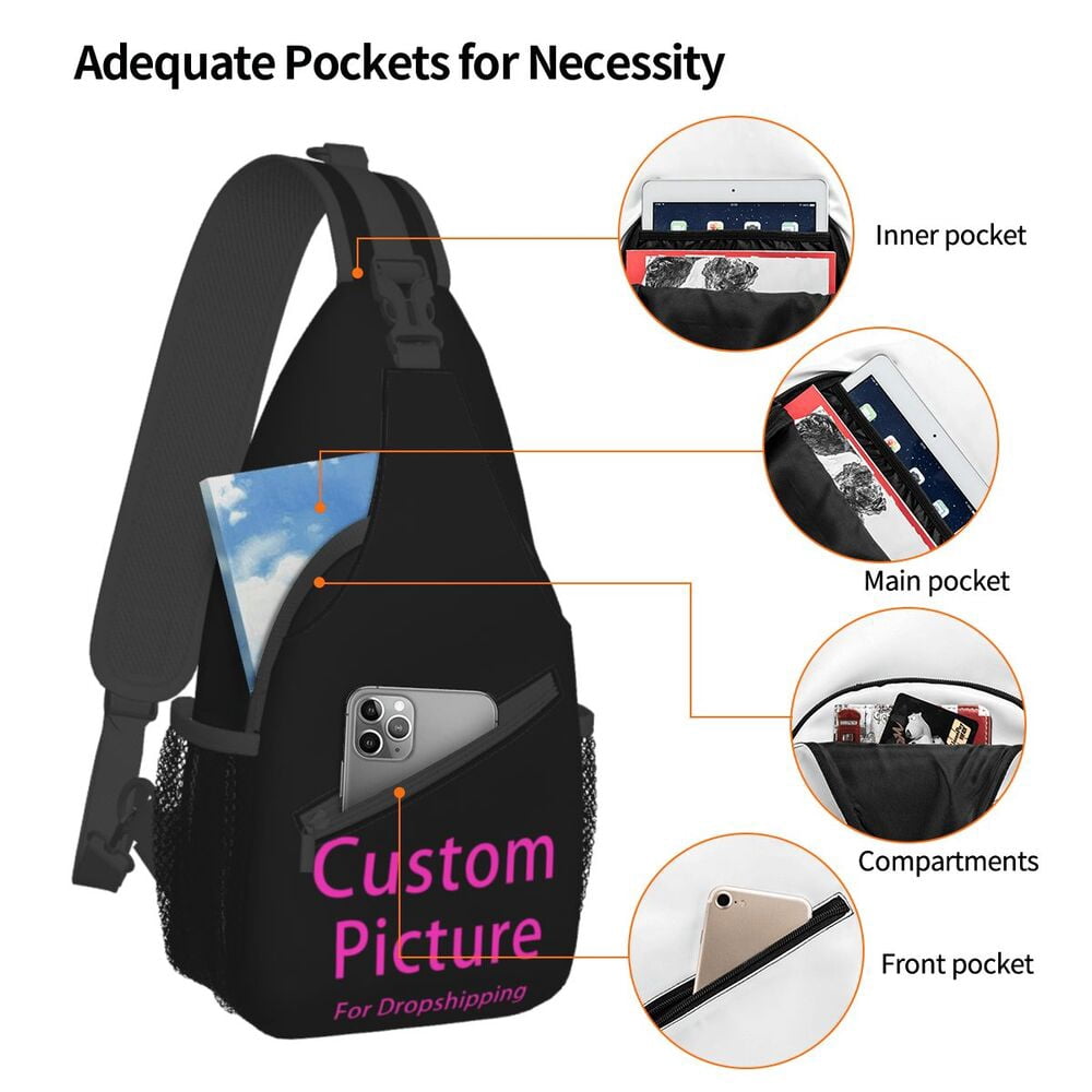 9900 Corgi Sling Bag Crossbody Sling Backpack Gifts For Corgi Lovers Travel FOR U DESIGNS Corgi Fanny Pack Paw Print Crossbody Bags for  main image 4
