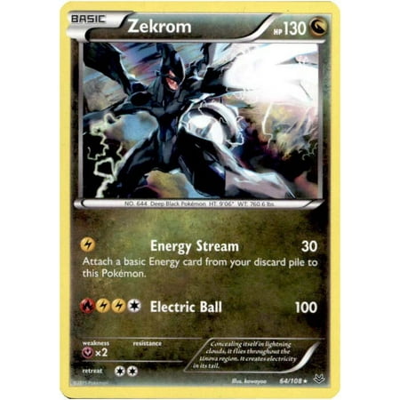 Pokemon X & Y Roaring Skies Single Card Holo Rare Zekrom #64