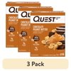 (3 pack) Quest Protein Bar, Chocolate Peanut Butter Flavor, High Protein, Gluten Free, 2.12oz, 4 Count