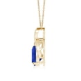 thumbnail image 2 of ANGARA Natural Solitaire Pear-Shaped 1.65 ct Tanzanite Flame Pendant in 14K Yellow Gold for Women (Size-9x7mm) | December Birthstone, Anniversary, Jewelry Gift for Women | Natural Tanzanite Necklace, 2 of 8