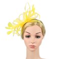 thumbnail image 1 of Bandeau Jaune pour Femmes à Moins de 10$, Chapeau de Fête de Thé, Accessoires de Robe de Mariage, 1 of 7
