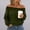 Army Green, variant on ClodeEU Women's Off the Shoulder Long Sleeve Sweatshirt,Casual Loose Pullover Top Army Green,Women's Plus L