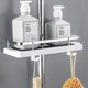 thumbnail image 2 of Estante de almacenamiento para ducha de baño, organizador sin perforación, varilla de elevación, soporte para cabezal de ducha, Gel de ducha, bandeja para champú, estantes de poste, 2 of 5
