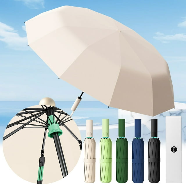 Wal-mart Deals Viflosae Folding Travel Windproof 12 Ribs Automatic Reverse Umbrellas Top Campus picks on Rollback