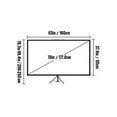 thumbnail image 2 of VEVOR Écran de Projecteur Trépied avec Support 70 Pouces 16:9 Support d'Écran de Projection 4K HD Sans Plis Hauteur Réglable Écran Portable pour Projecteur Intérieur et Extérieur pour Film, Cinéma Maison, Jeux, Bureau, 2 of 9