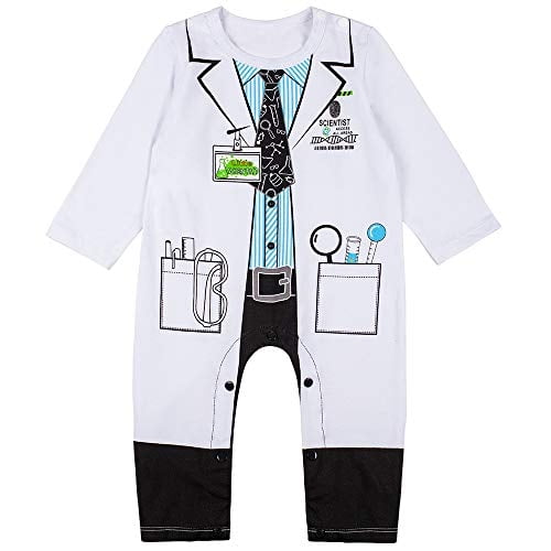 Body Disfraz de Científico para Bebé Niño (Científico, 18-24 Meses) LENSOUS LENSOUS