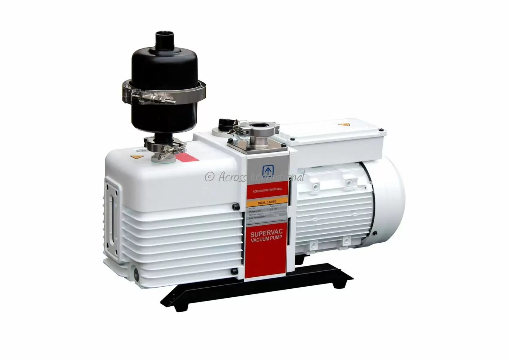 Across International SV11.110-UL Ai SuperVac Commercial Grade Dual-Stage Chemical Resistant Vacuum Pump with Filter, 11 cfm UL/CSA
