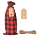 thumbnail image 3 of Fiudx Ofertas Flash Del Día Nuevo Juego De Bolsas De Vino Tinto A Cuadros Navideños, Bolsa Para Botellas De Vino A Cuadros, Bolsa De Regalo Para Fiestas, Bolsa De Algodón A Cuadros, 3 of 4