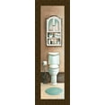 thumbnail image 2 of Gorham, Gregory 9x18 Black Ornate Wood Framed with Double Matting Museum Art Print Titled - Bath Panel III, 2 of 4