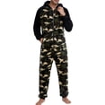thumbnail image 1 of Innerwin Pyjama Camouflage Imprimé Homme Combinaison de Détente Manches Longues Chaud Camouflage Vert m, 1 of 7