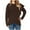 Brown, variant on Timegard Womens Sweatshirts Long Sleeve Irregular Hoodies Pullover Fall Winter Loose Top with Pockets