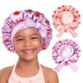 thumbnail image 1 of Gorro de dormir YANIBEST de satén de seda para niños, 2 unidades, 1 of 6