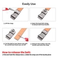 thumbnail image 2 of Sendefn Men's Leather Belt Automatic Ratchet Buckle Slide Belt for Dress Casual Trim to Fit with Gift Box, 2 of 6