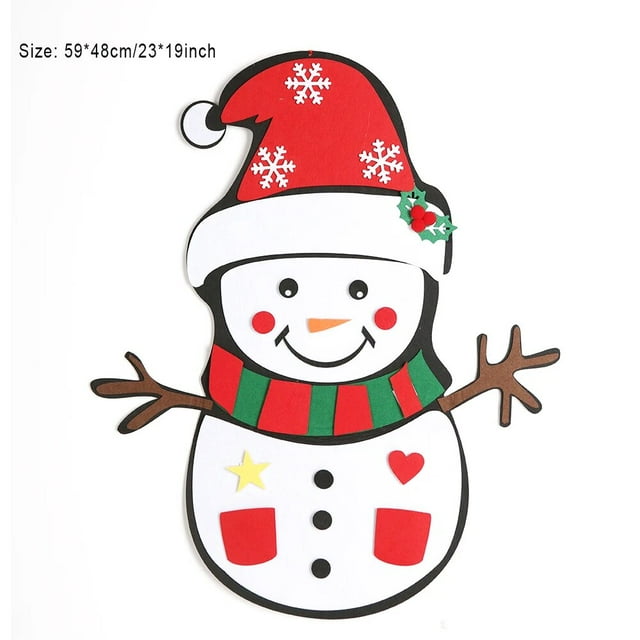 Jouet Montessori pour bébé, 40 pièces, bricolage, arbre de noël en feutre, planche occupée, cadeau pour garçon et fille, ornement de porte murale