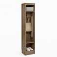 thumbnail image 2 of Prepac Narrow Entryway Organizer with Adjustable Shelf, Drifted Gray, 2 of 17