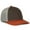 Brown/putty/orange, variant on Outdoor Cap PDT20M Slight Pre-Curved Visor-Brown/Putty/Orange