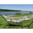 thumbnail image 2 of Cotton Rope Hammock with 3-Beam Stand - Natural, 2 of 10