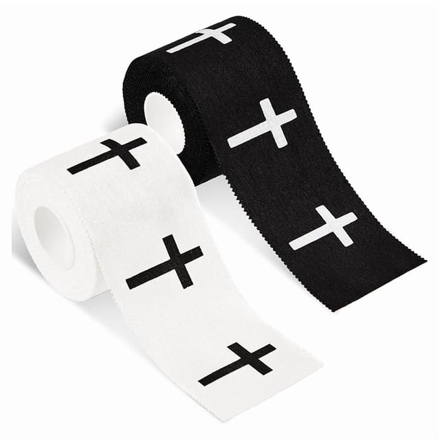 2 Cintas Deportivas Cristianas de 2 Pulgadas X 23 Pies, Cintas Deportivas Religiosas de Algodón para Muñecas, Cintas para Muñecas de Jesús