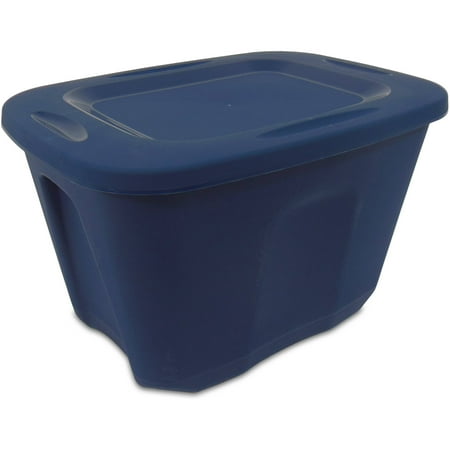 Homz 10-Gallon Storage Tote Set, Blue