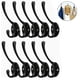 thumbnail image 2 of 10 Pa Rustic Coat Hooks Wall Mounted Heavy Duty Dual Hooks R Double Robe Hooks Utility Hooks With Screws For Hanging Coat, Bag, Hat, Towel, Cup, 2 of 3