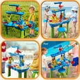 thumbnail image 5 of 3-Tier Kids Water Table for Toddlers Kids Ages 3-5 4-8, Summer Outdoor Water Table Beach Kids Toys, Toddler Sensory Activity Sand Box Play Set with Rain Showers Splash Pond for Boys Girls, 5 of 13