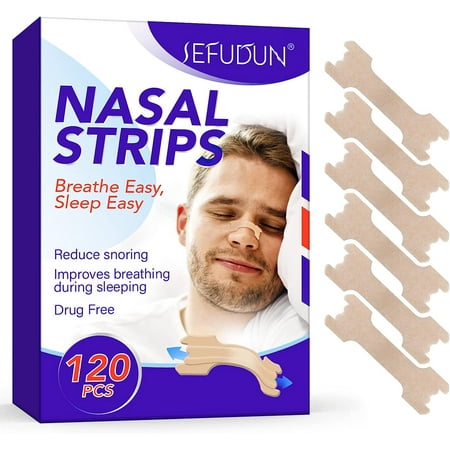 Nasal Strips, 120 Units Anti Snoring For Better Breathing, Anti Snoring