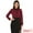 Burgundy, variant on DARING DIVA Women's Button Down Long Sleeve Peter Pan Collar Blouse L White
