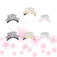 thumbnail image 2 of KAKOWELY 6 diademas elegantes con diseño de Feliz Año Nuevo, accesorios para el cabello de fiesta para niñas (3 colores mezclados), 2 of 4