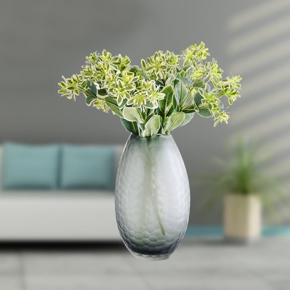 Raindrops 2pcs Simulation Flower Snow Beautiful Desktop Lifelike Fake Floral Decoration for Home Room Hotel Restaurant