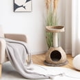 thumbnail image 3 of Infans 28" Hand-Made Cat Tree Tower Natural Bowl Shaped w/Perch, 3 of 6