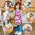 thumbnail image 6 of Purple Pink Camo Classic Shapes Pattern Kids Aprons for Girls and Boys,Adjustable Neck Strap Toddler Aprons for Kids Cooking Baking, 6 of 6