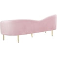 thumbnail image 4 of Maklaine Contemporary Upholstery Velvet Sofa in Pink, 4 of 8