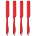 thumbnail image 1 of LAICAIW 4pcs Silicone Spatula Set Heat Resistant Cake Cream Butter Spatulas Mixing Batter Scraper Non-Stick Flexible Baking Cooking Tool 4 Colors (red), 1 of 7