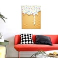 thumbnail image 4 of KLL White Ice Cream Print Canvas Wall Art, Canvas Painting Prints Canvas Art Wall Decor Home Decoration for Living Room Bedroom Office, 4 of 6