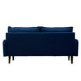 thumbnail image 3 of Hybition Velvet Sofa Modern Couch with Wooden Legs for Living Room - Space Blue, 3 of 10