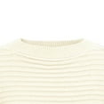 thumbnail image 7 of Womens Crew Neck Sweater Knitted Pullover Tops Dropped Long Sleeve Solid Color Casual Fall Winter Jumpers (S, Yellow), 7 of 7