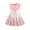 Pink, variant on Girls Dresses Butterflies Print Bowknot Ruffle Sleeves A Line Round Neck Dresses Dress for Girls Blue 5-6 Years