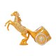 thumbnail image 1 of Soporte decorativo para botellas de vino, escultura, organizador de almacenamiento y exhibición de vino. Caballo dorado, 1 of 9