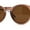 Matte Brown Tortoise / Brown, variant on Gentlemans Fashion Round Keyhole High Temple Horned Sunglasses Orange Green