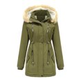 thumbnail image 1 of U.Vomade Women's Thickened Lamb Fleece Coat Loose Removable Hooded Fleece Jacket, 1 of 6
