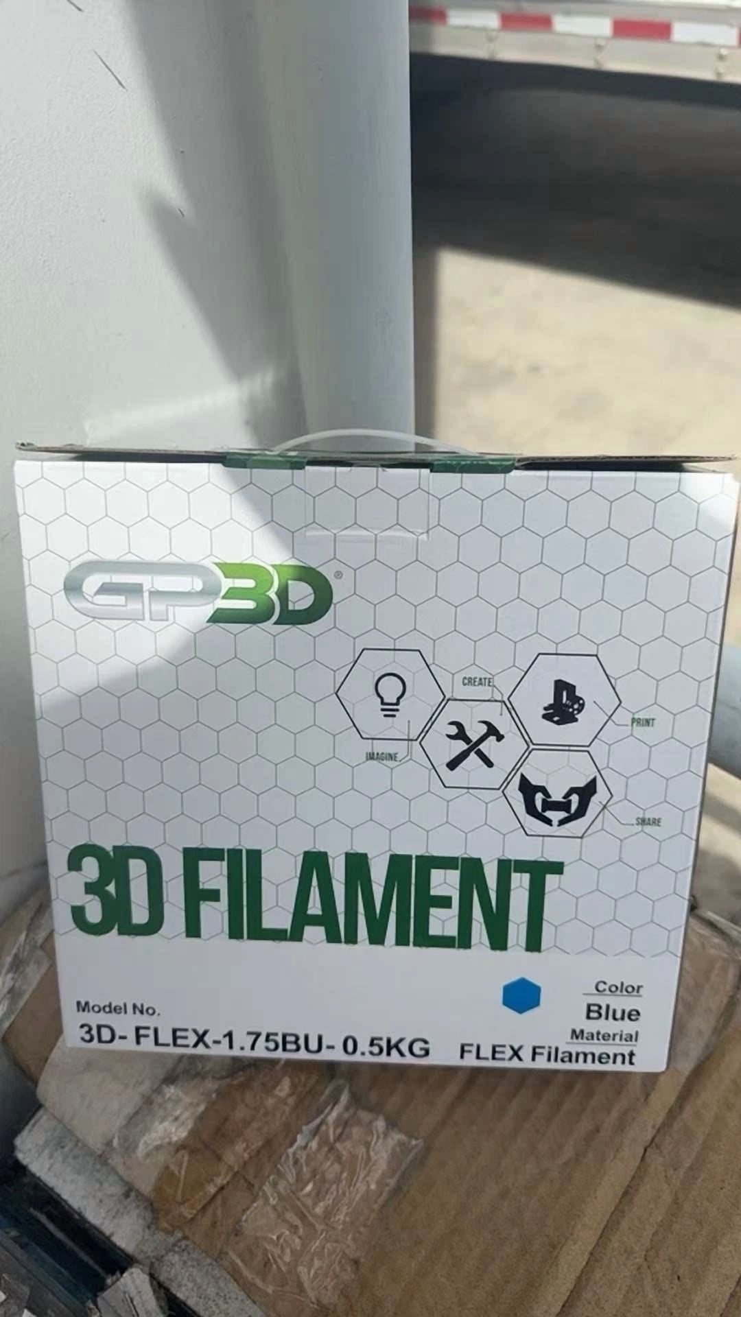 BUTTERFLY- Gp3D Flex Blue 3D Printer Filament 1.75Mm, 0.5Kg, High Precision, Low Warp