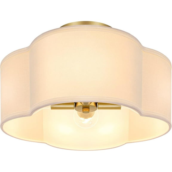 4-Light Semi Flush Mount Ceiling Light Fixture