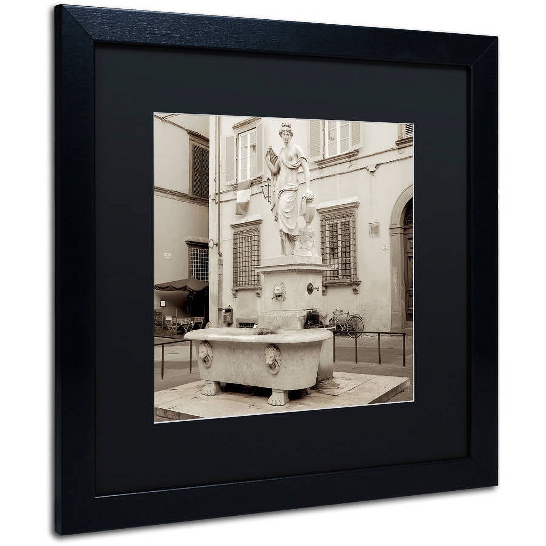 Trademark Fine Art "Lucca I" Canvas Art by Alan Blaustein, Black Matte, Black Frame