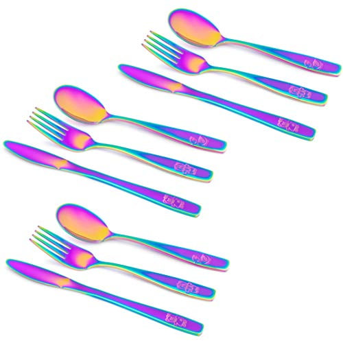 Kids Stainless Steel 3 or 2 Piece Cutlery Set Children's Small Hands Cutlery Set 